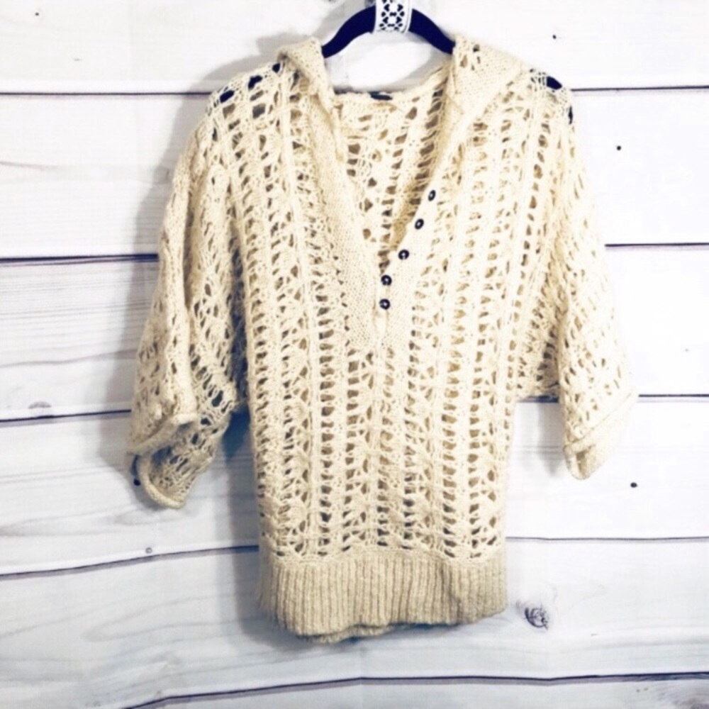 Free People Poncho Sweater